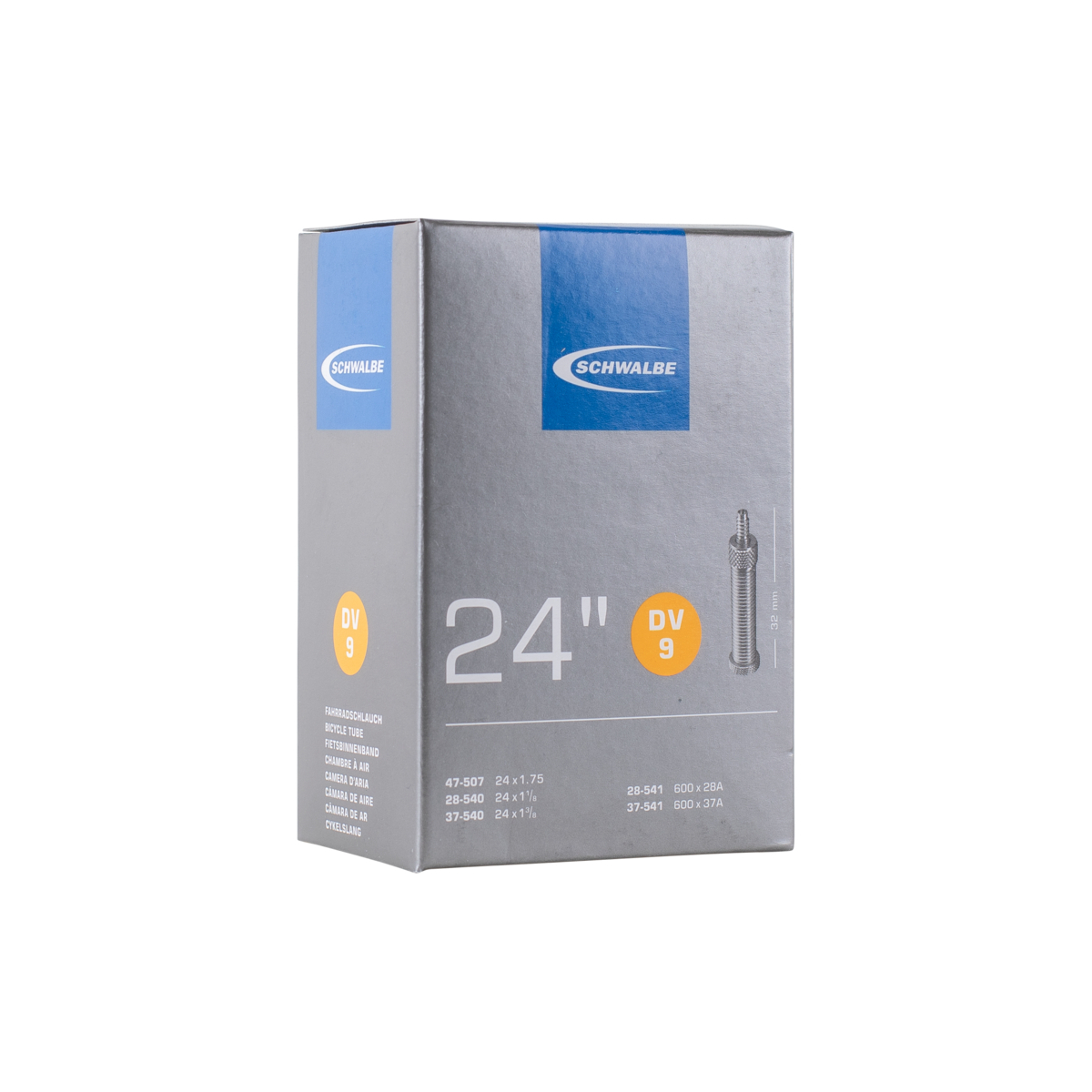 Schwalbe Fahrradschlauch Nr. 9 (24") DV 32 mm