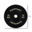 Tunturi Hantelscheibe olympisch gummiert 50 mm - 15 kg