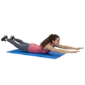 Tunturi fitness mat Pro 140 cm blue