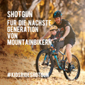 Shotgun MTB Front Kindersitz Kids Ride, black