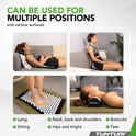 Tunturi acupressure mat and cushion, black