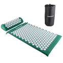 Tunturi acupressure mat and cushion, green