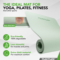 Tunturi yoga mat 8mm, mint