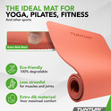 Tunturi yoga mat 8mm, rose gold