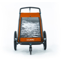 Cube Children's bike trailer Double CMPT X Actionteam grey'n'orange
