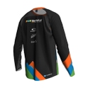 Fitstore24 MTB Jersey Long Sleeve black/green/orange