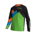 Fitstore24 MTB Jersey Long Sleeve black/green/orange