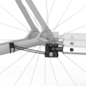 Thule Thru Axle Mount ezHitch plate without quick release