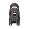 Hamax Caress GT, dark grey and red, fits onto the luggage rack