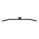 Hammer Lat Bar, black aluminium, triple mount