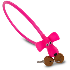RFR Kabelschloss HPS "DOG" 10 x 450 mm pink