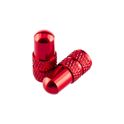 Deity Presta valve caps Red