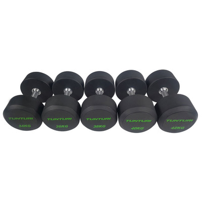 Tunturi Pro PU Dumbbells Compact 34 - 42 kg - 5 pairs