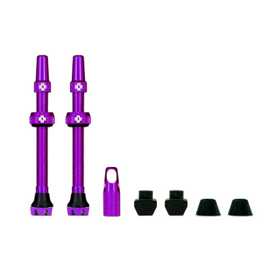 Muc Off Tubeless Valve Kit V2 Universal MTB & Road 60 mm purple