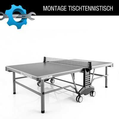 Vor Ort Montage einer Tischtennis-Platte