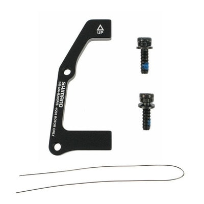 Shimano disc brake adapter from PM brake caliper to IS fork/rear frame