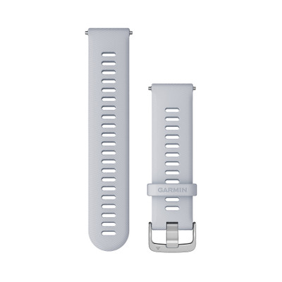 Garmin Schnellwechselarmband 22 mm Silikon Steinweiss/Silber