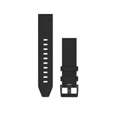 Garmin QUICKFIT-ARMBAND 22 MM Leder Schwarz Edelstahl-Teile in Schwarz Umfang: 132-210 mm
