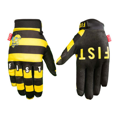 Fist Killer bee gloves, yellow-black