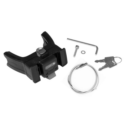Ortlieb e-bike handlebar mount with lock for handlebars 25.4-35 mm