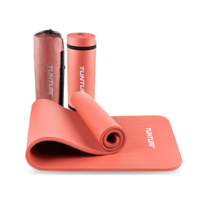 Tunturi Fitnessmatte mit Tasche rose gold