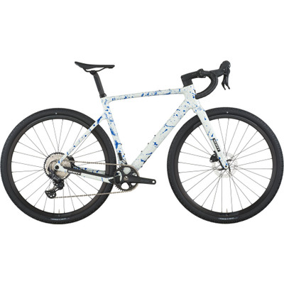 Scott Addict Gravel 30 white/splatter blue 2026
