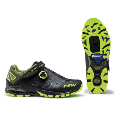 Northwave Spider Plus 2 Black/yellow fluo