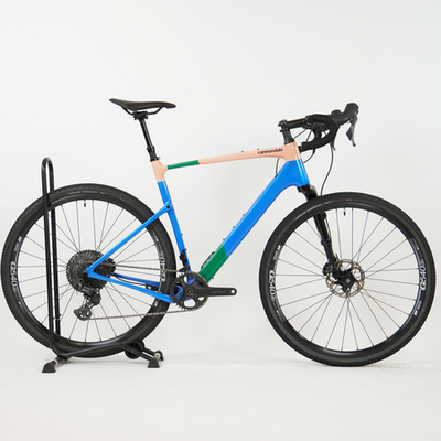 Cannondale Topstone Carbon 2 Lefty electic blue - RH-L test bike