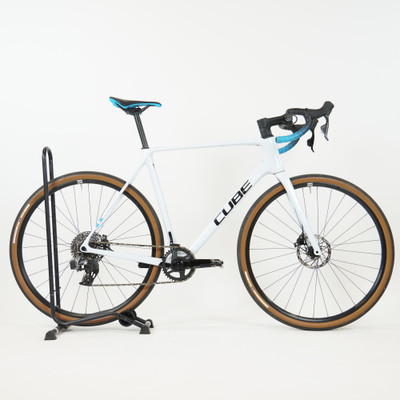 Cube Cross Race C:62 Race polarwhite´n´blue 2025 - RH 58 cm Gebrauchtrad