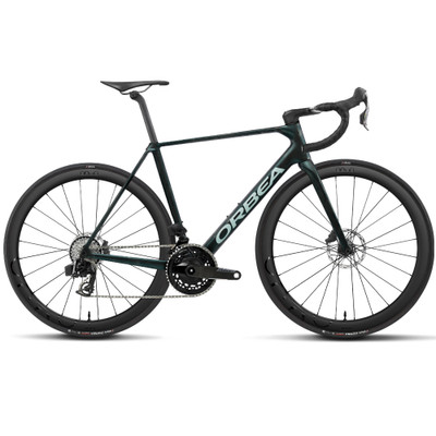 Orbea Orca M21eTeam escape green / carbon view matt