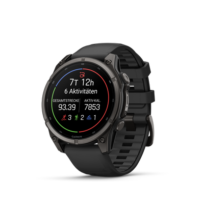 Garmin Fenix 9 schwarz / carbongrau DLC Titan - 47 mm