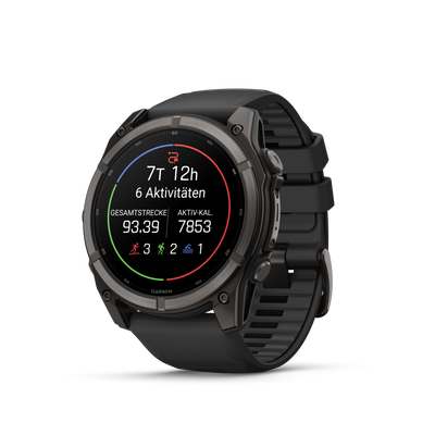 Garmin Fenix 9 schwarz / carbongrau DLC Titan - 51 mm