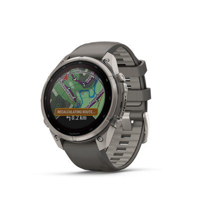 Garmin Fenix 9 Pro inReach Solar Titan kieselgrau / silbergrau 47 mm