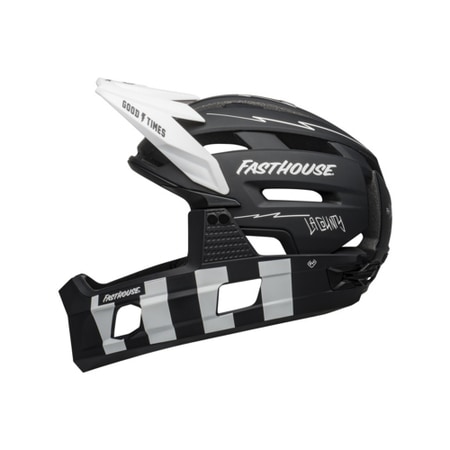 Bell Helm Super Air R Spherical matte black/white fasthouse L