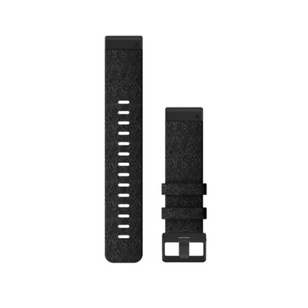 Garmin QUICKFIT-NYLON-ARMBAND 22mm Schwarz/Gesprenkelt Schnalle in Schiefergrau fuer FENIX 6