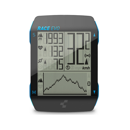 Cube Fahrradcomputer RACE EVO black´n´blue metallic