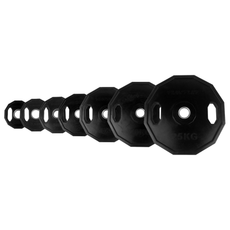 Tunturi Olympic rubberised weight plates 1.25-25 kg