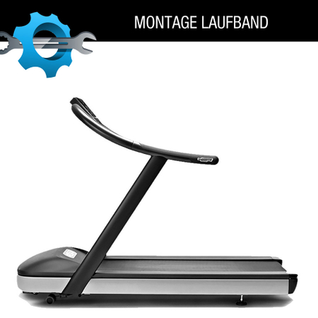 On-site assembly of a treadmill