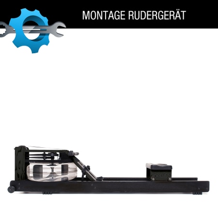 On-site assembly of a rowing machine