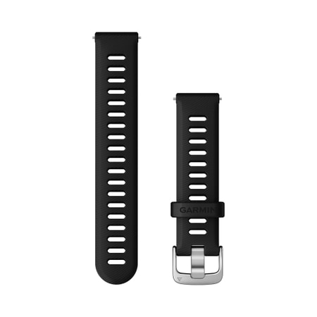 Garmin Schnellwechselarmband 18 mm Silikon Schwarz/Silber