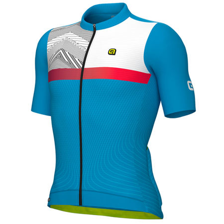 Ale SS Jersey Zig Zag PR-S sky blue