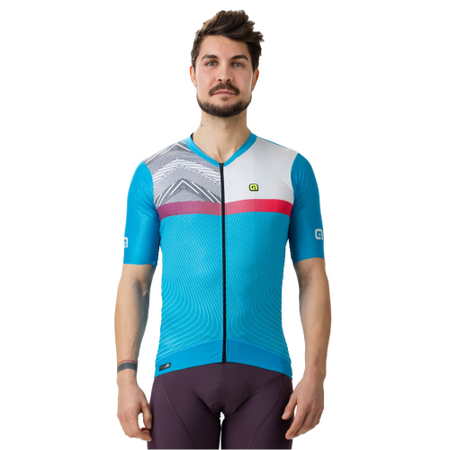 Ale SS Jersey Zig Zag PR-S sky blue