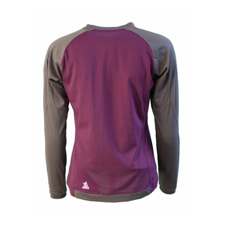 Zimtstern PureFlowz Shirt LS Wmns Windsor Wine / Military Olive- L