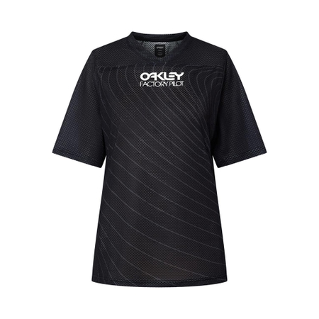 Oakley Women's Factory Pilot RC SS Jersey blackout - L