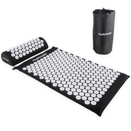 Tunturi acupressure mat and cushion, black
