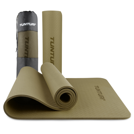 Tunturi Yogamatte 8mm, armeegrün