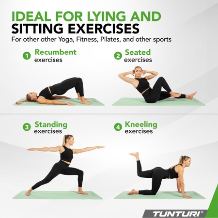 Tunturi yoga mat 8mm, mint