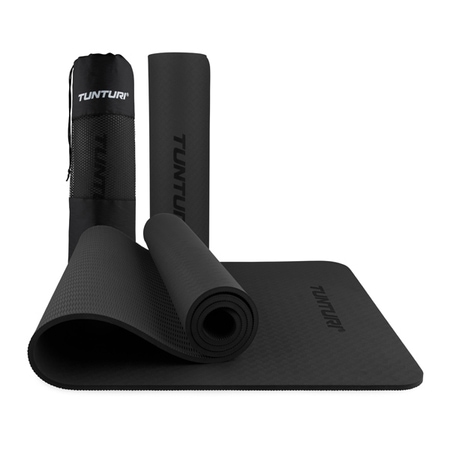 Tunturi Yogamatte 8mm, schwarz