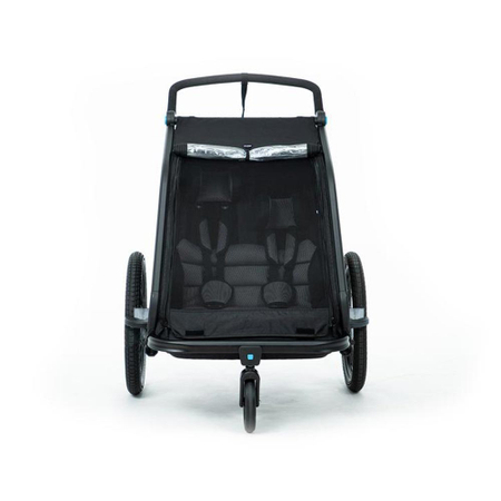 Cube Kinder Fahrradanhänger Double CMPT black
