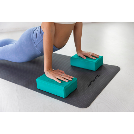 Tunturi yoga block, turquoise